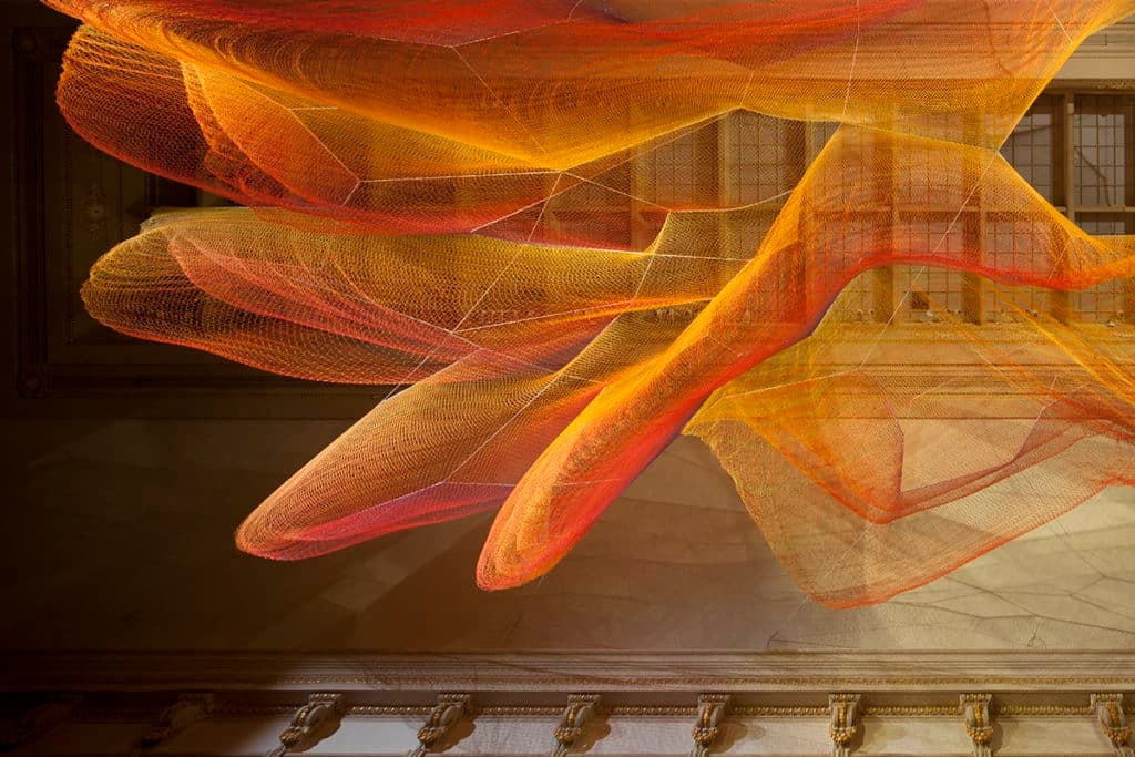 The colorful Renwick Wonder display in the Smithsonian