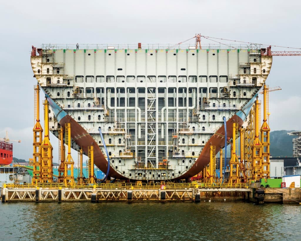 Alastair Philip Wiper, "Maersk Triple E Container Ship Under Construction"