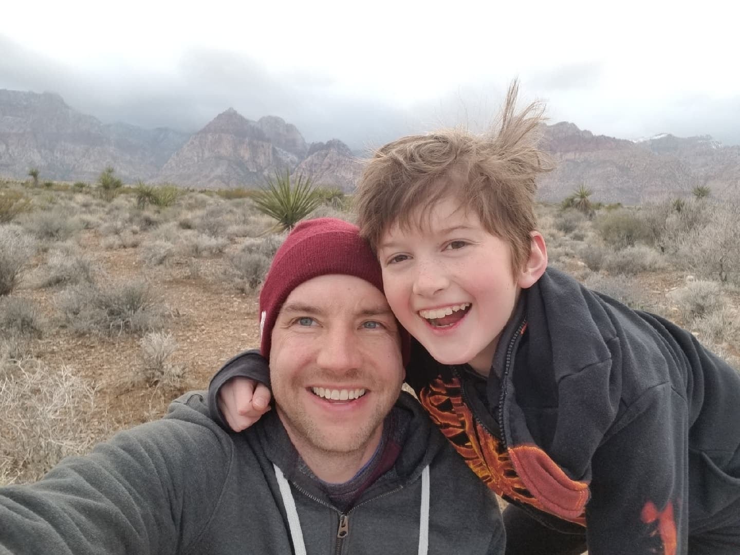 Adam Briggle and his son Max